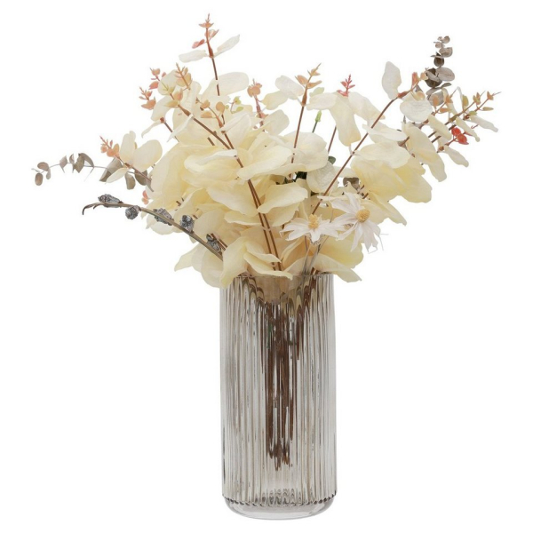 Vicbuy Dekovase, Glasvase, Ins Style handgefertigte kristallklare Blumenvase, Nordische minimalistische Blumenvase, Dekorative Vase, Römische…