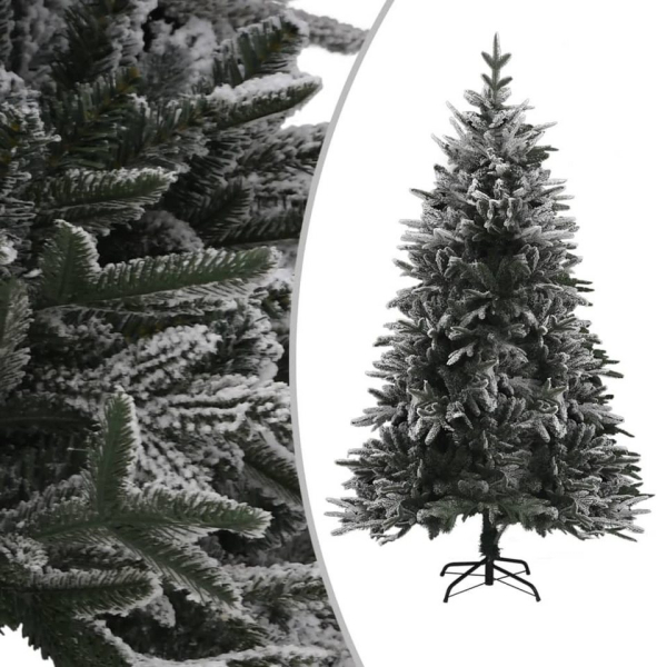 vidaXL Künstlicher Weihnachtsbaum »Künstlicher Weihnachtsbaum Beschneit Grün 120 cm PVC PE«