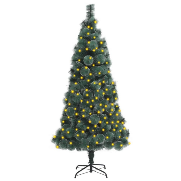 vidaXL Künstlicher Weihnachtsbaum »Künstlicher Weihnachtsbaum mit LEDs Grün 120 cm PVC & PE«