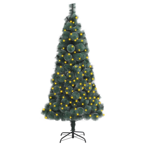 vidaXL Künstlicher Weihnachtsbaum »Künstlicher Weihnachtsbaum mit LEDs Grün 150 cm PVC & PE«