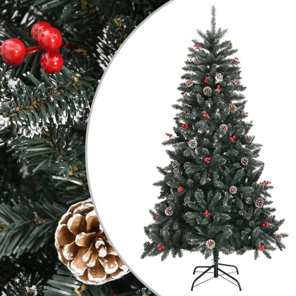 vidaXL Künstlicher Weihnachtsbaum »Künstlicher Weihnachtsbaum mit Ständer Grün 180 cm PVC«