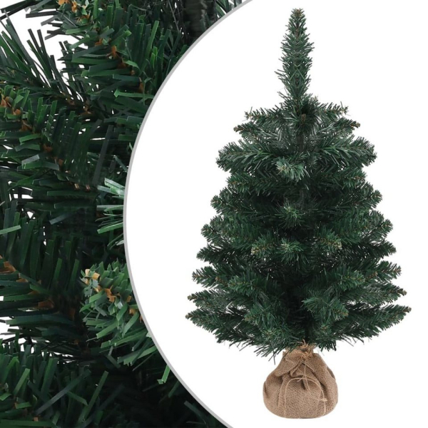 vidaXL Künstlicher Weihnachtsbaum »Künstlicher Weihnachtsbaum mit Ständer Grün 60 cm PVC«