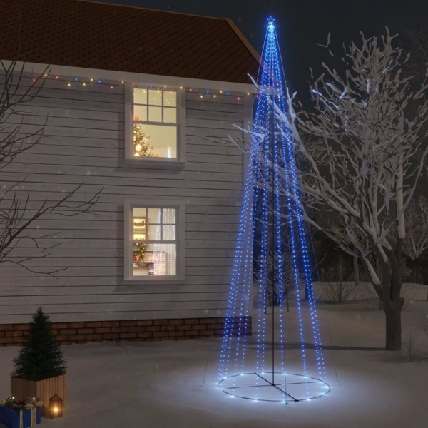vidaXL Künstlicher Weihnachtsbaum »Weihnachtsbaum Kegelform Blau 1134 LEDs 230×800 cm«