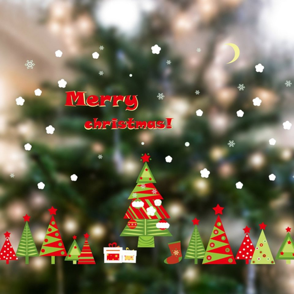 Vodool Christbaumschmuck »Weihnachtsbaum-Aktien-Wand-Fenster-Glas-Aufkleber Weihnachten Neujahr Dekor-174548«
