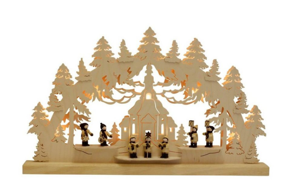 Volkskunstwerkstatt Romy Thiel Schwibbogen »Schwibbogen Seiffener Kirche, 63 cm von Romy Thiel«