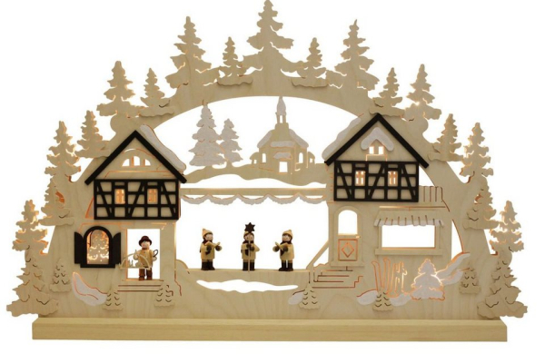 Volkskunstwerkstatt Romy Thiel Schwibbogen »Schwibbogen Seiffener Weihnacht, 70 cm von Romy Thiel«