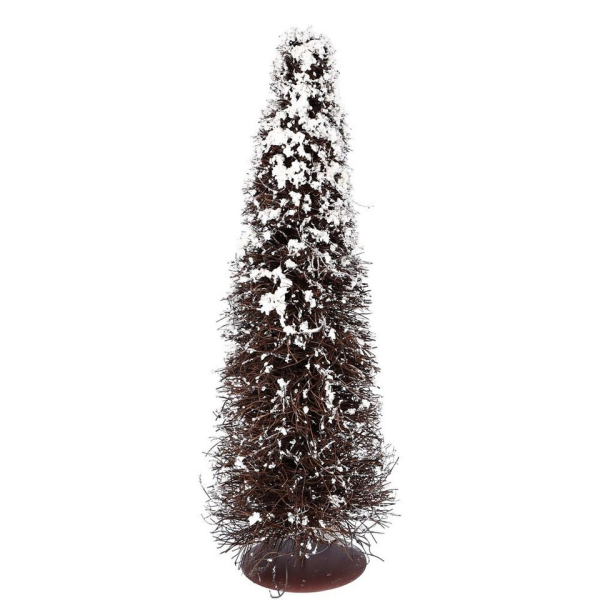 Vosteen Künstlicher Weihnachtsbaum »Tanne FROST braun weiß beschneiter Dekotannenbaum aus Naturzweigen mit Schnee G«