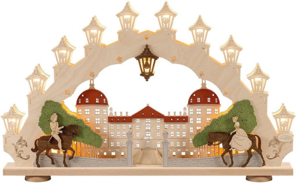 Weigla LED Schwibbogen »Moritzburg« (1-tlg), 15-flammig, mit 3D-Effekt