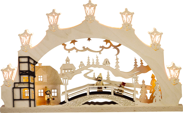 Weigla LED Schwibbogen »Winterkind Erzgebirge«, 1 tlg., 7-flammig