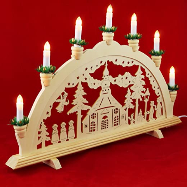 XXL Schwibbogen Seiffen Original Vogtland Souvenir Schwippbogen Lichterbogen